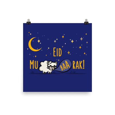 Eid Mubarak Art Print by The Cute Pista