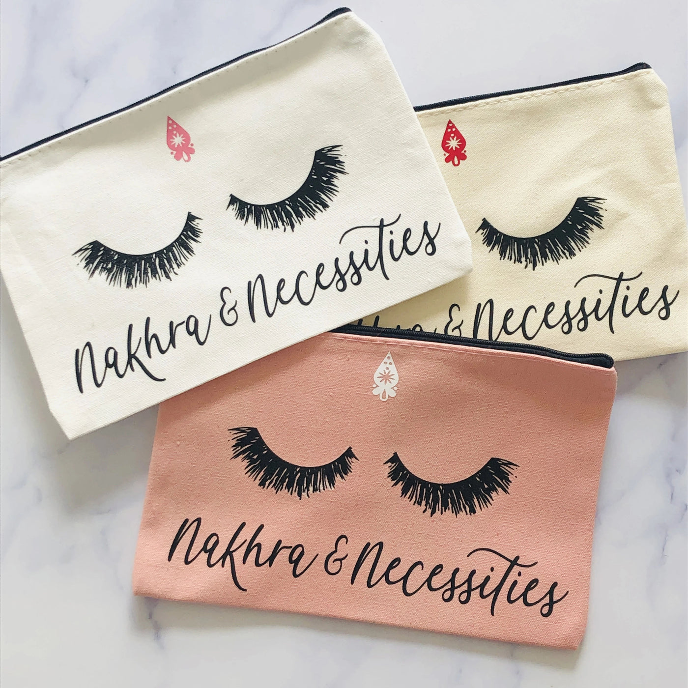 Eyelash Canvas Pouch