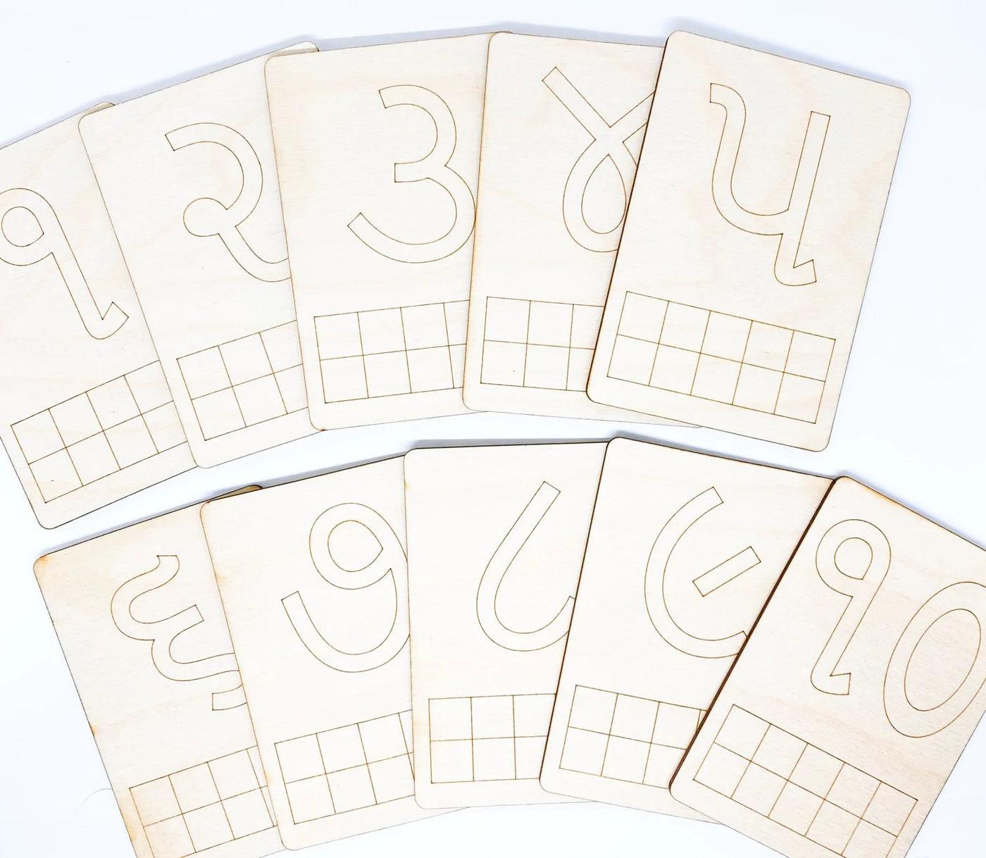 Wooden Number Boards