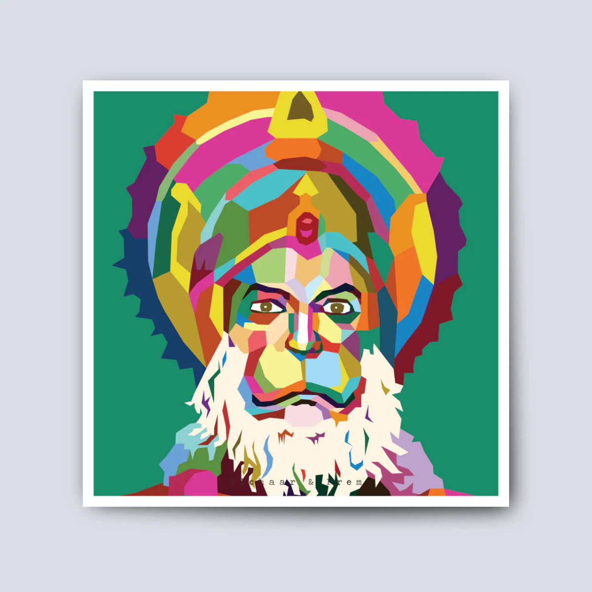 Hanuman Pop Art Poster Print