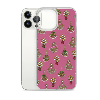 Desi Earrings Pink Phone Case: iPhone