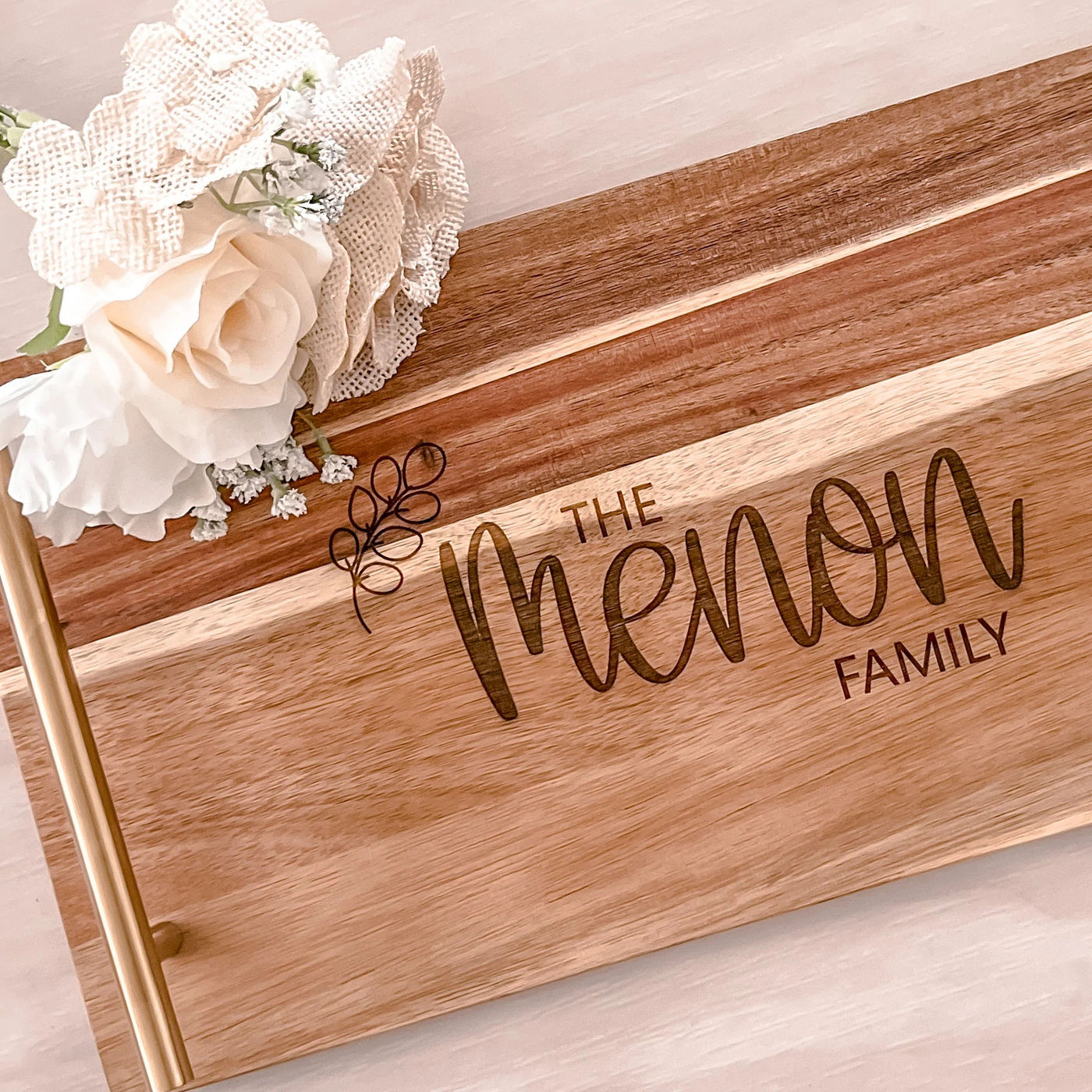 Acacia Serving Tray, Personalized