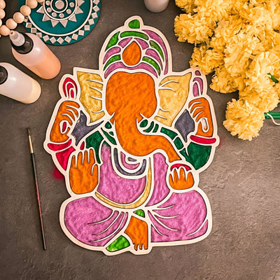 Ganesh Rangoli by Bhaasha Basics