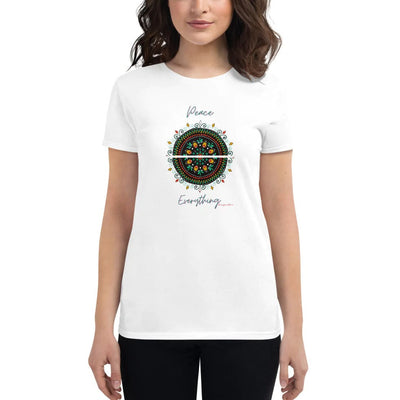 Peace over everything T-shirt by Amy Malkan