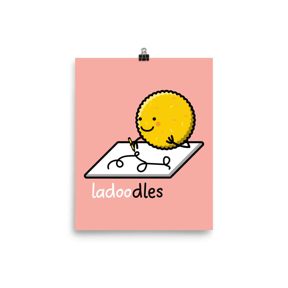 Ladoodles Matte Print by The Cute Pista
