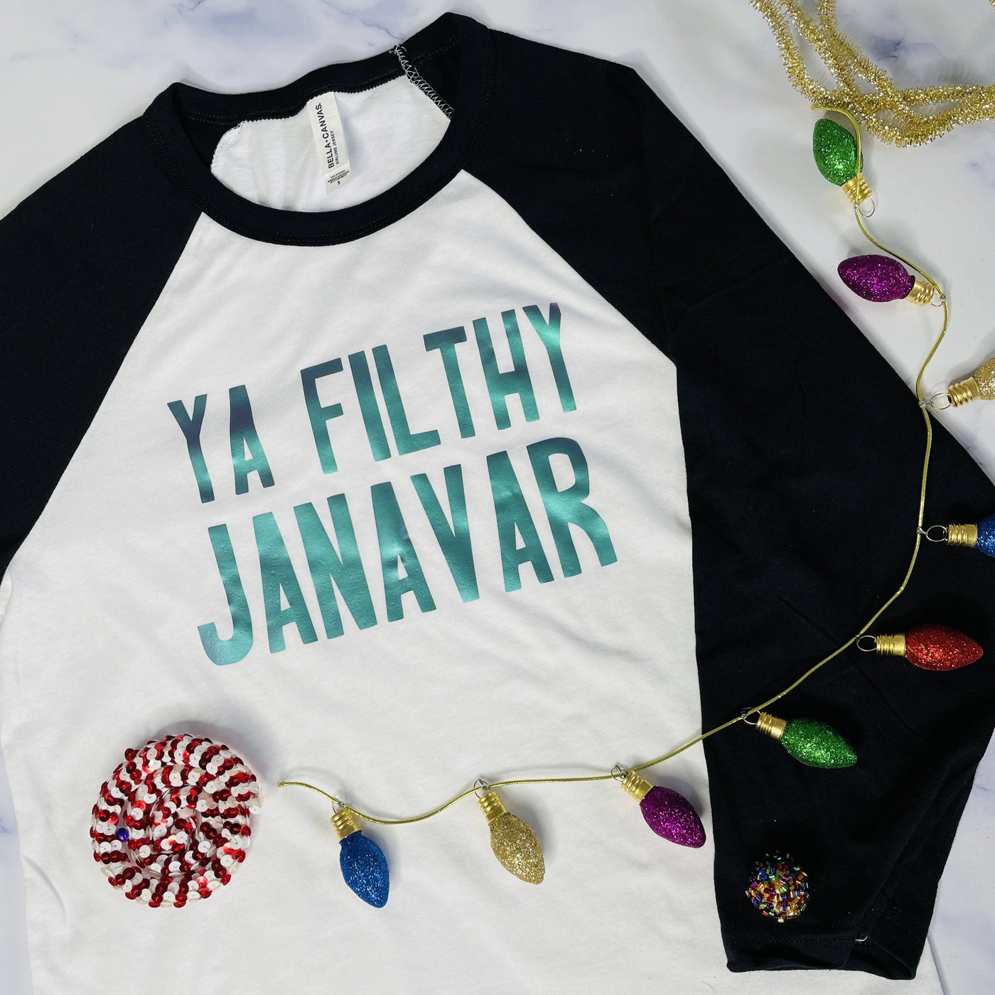 Ya Filthy Janavar 3/4 Sleeve Desi Holiday Shirt