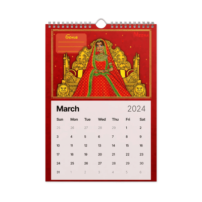 Desi Royalty - Wall calendar (2024)