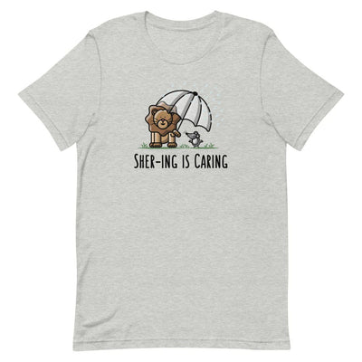 Shering is Caring Adult T-shirt by The Cute Pista 