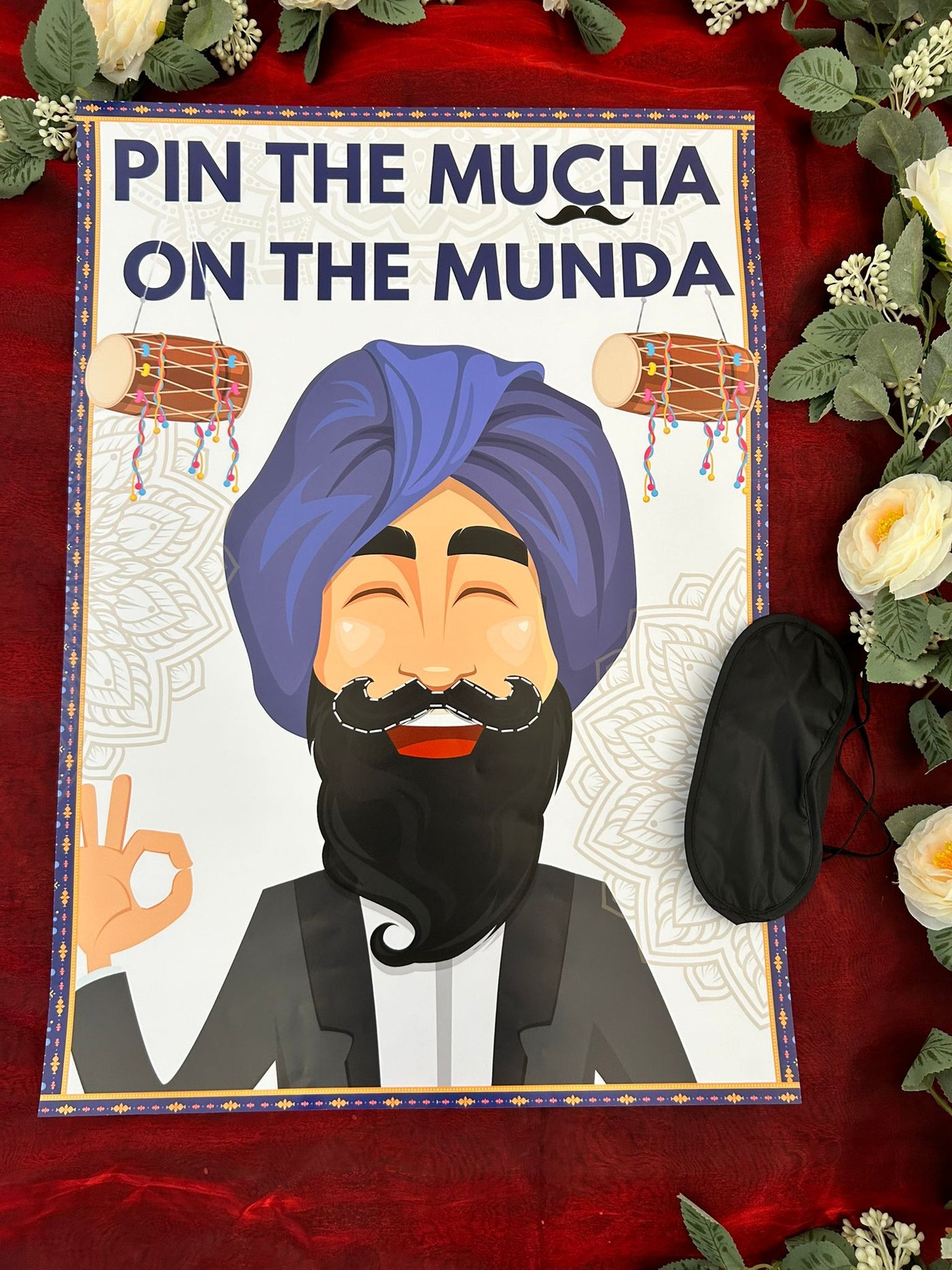 Pin The Mucha on the Munda- Desi Groom/Indian Wedding