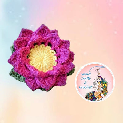 Lotus Diya by Genie Crafts and Crochet 