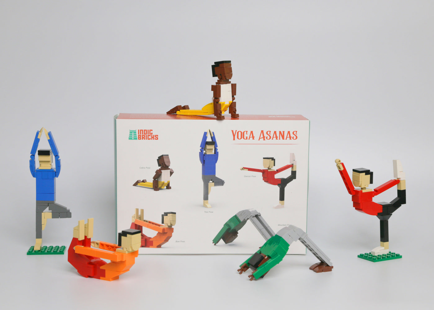 Yoga Asanas Building Blocks Set