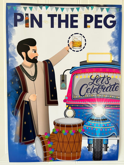 PIN THE PEG - Desi Party Game