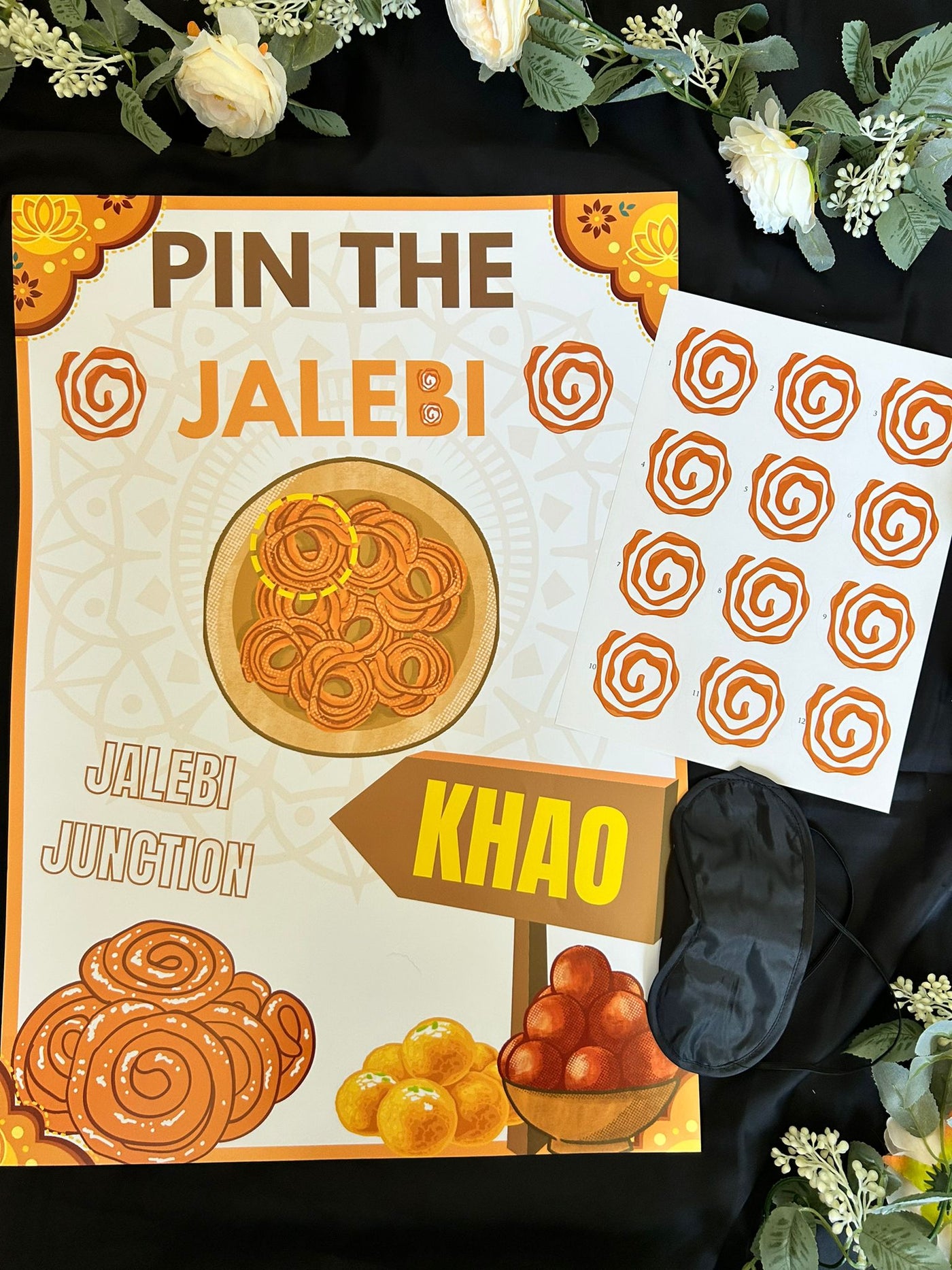Pin the Jalebi- Asian Event Game
