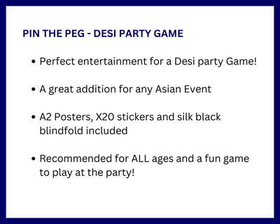 PIN THE PEG - Desi Party Game