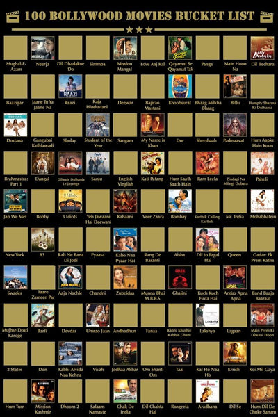Bollywood Movie Scratch-off Poster