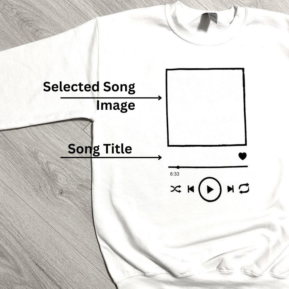 Custom Song Crew Neck by Vhimsy Style