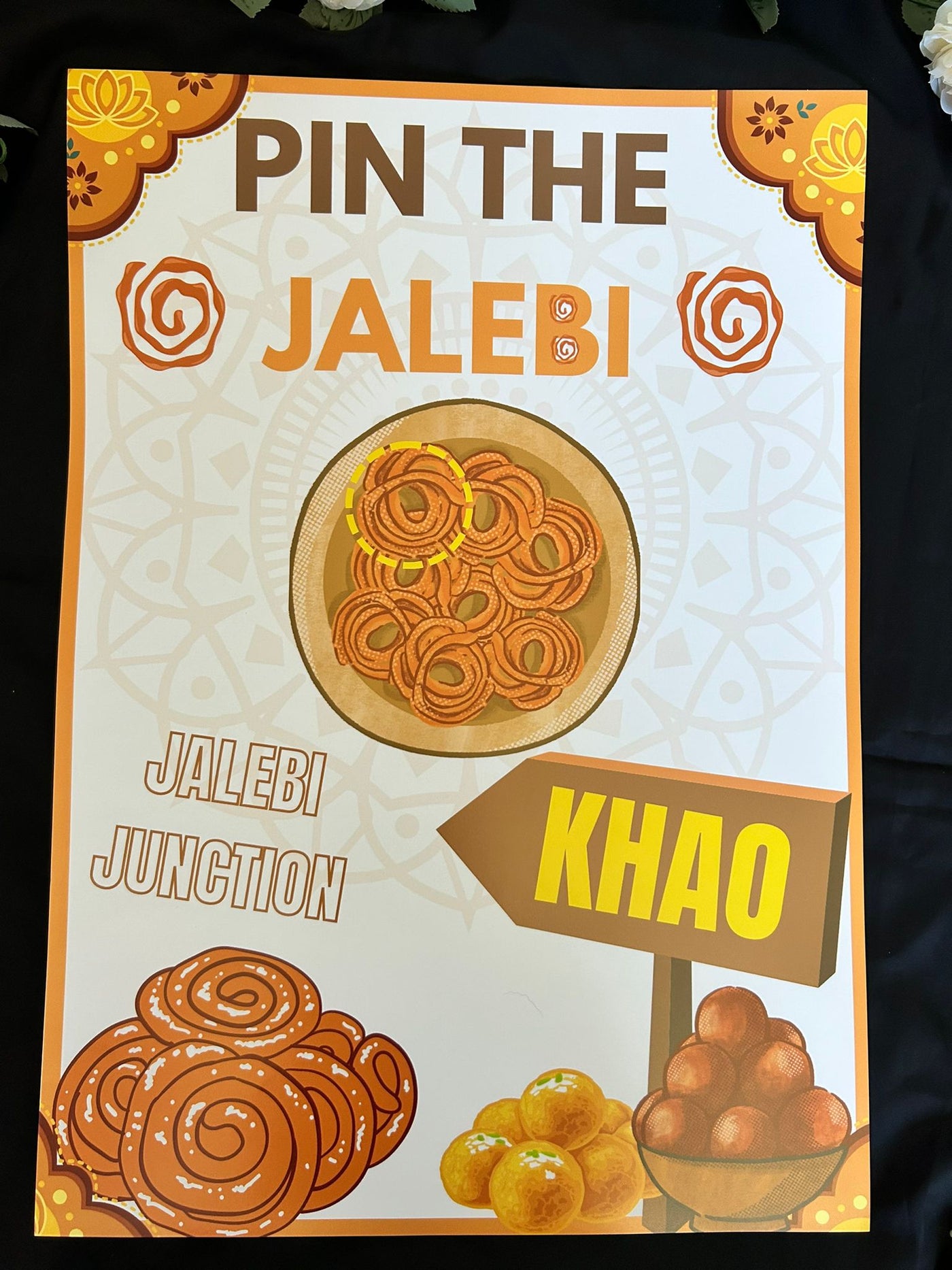 Pin the Jalebi- Asian Event Game