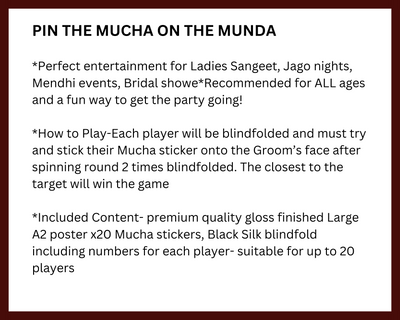 Pin the Mucha on the Munda Game