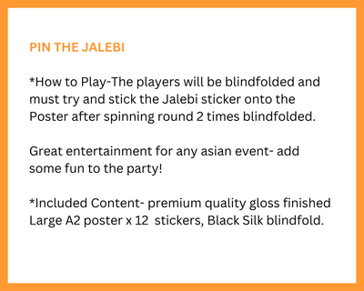 Pin the Jalebi- Asian Event Game