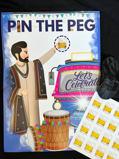 PIN THE PEG - Desi Party Game