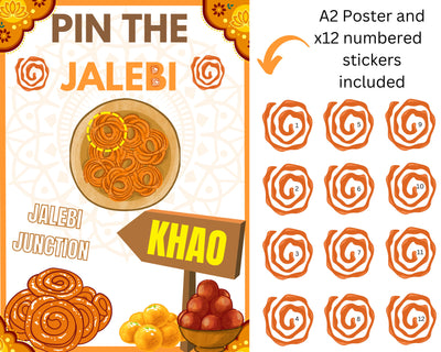 Pin the Jalebi- Asian Event Game