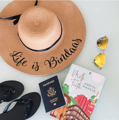 Life is Bindaas Beach Hat