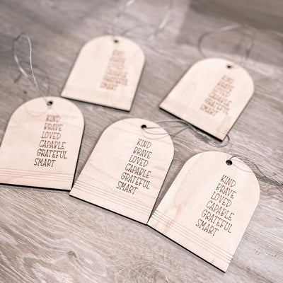 Affirmation ornaments blank, classroom set