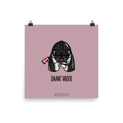 Daant Vader Art Print by The Cute Pista
