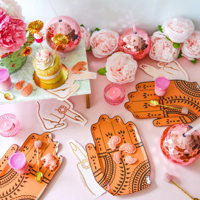 Henna Hand Plate Set (x 8)
