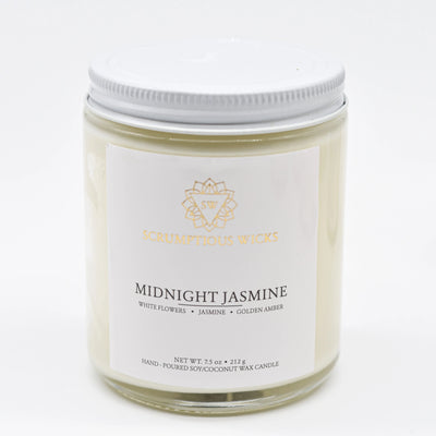 Midnight Jasmine Jar candle by Scrumptious Wicks