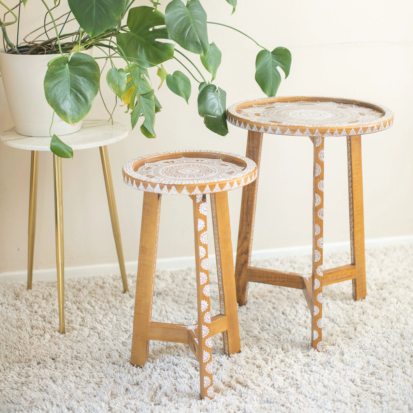 Mandala Nesting Tables by Neha Assar