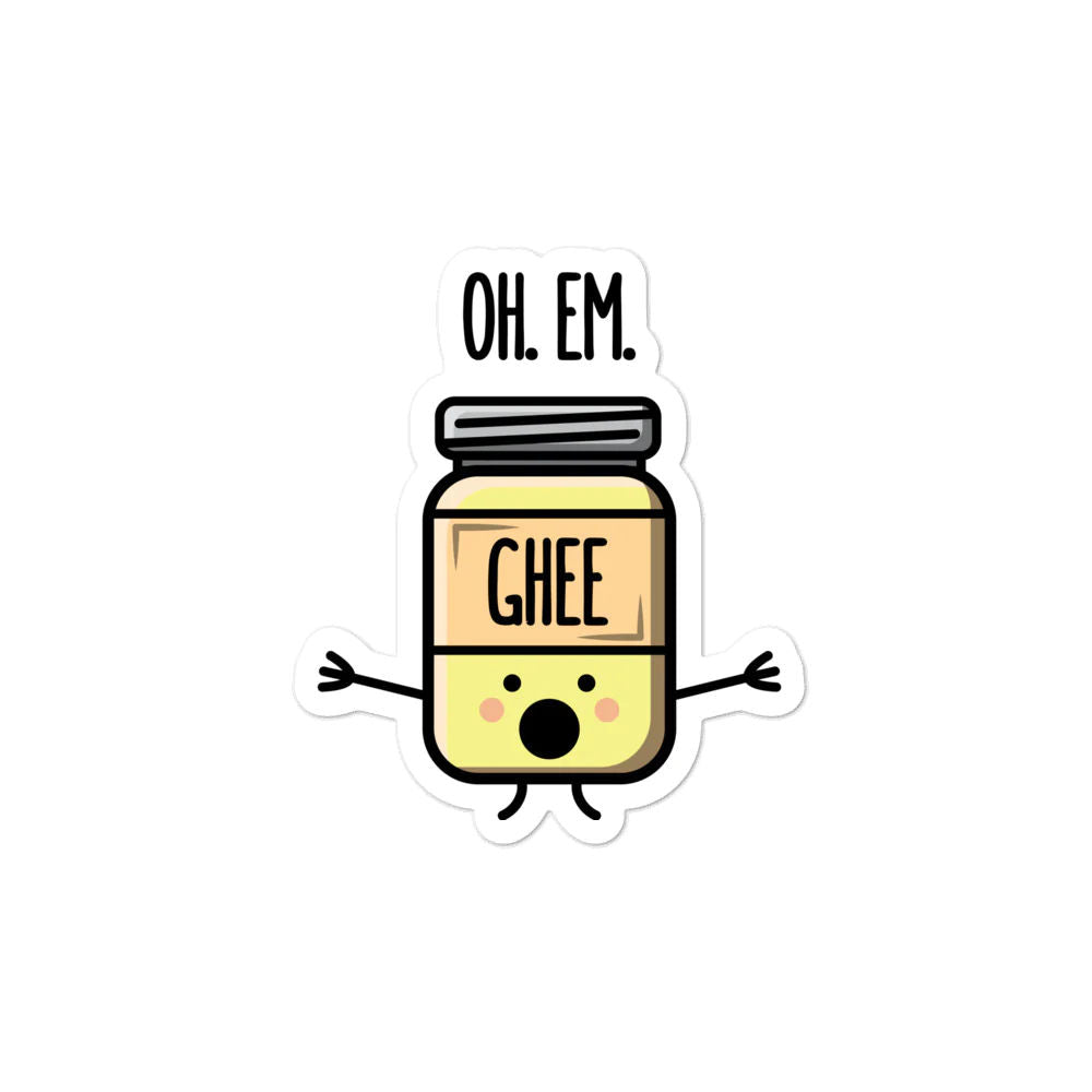 Oh em Ghee Sticker by The Cute Pista
