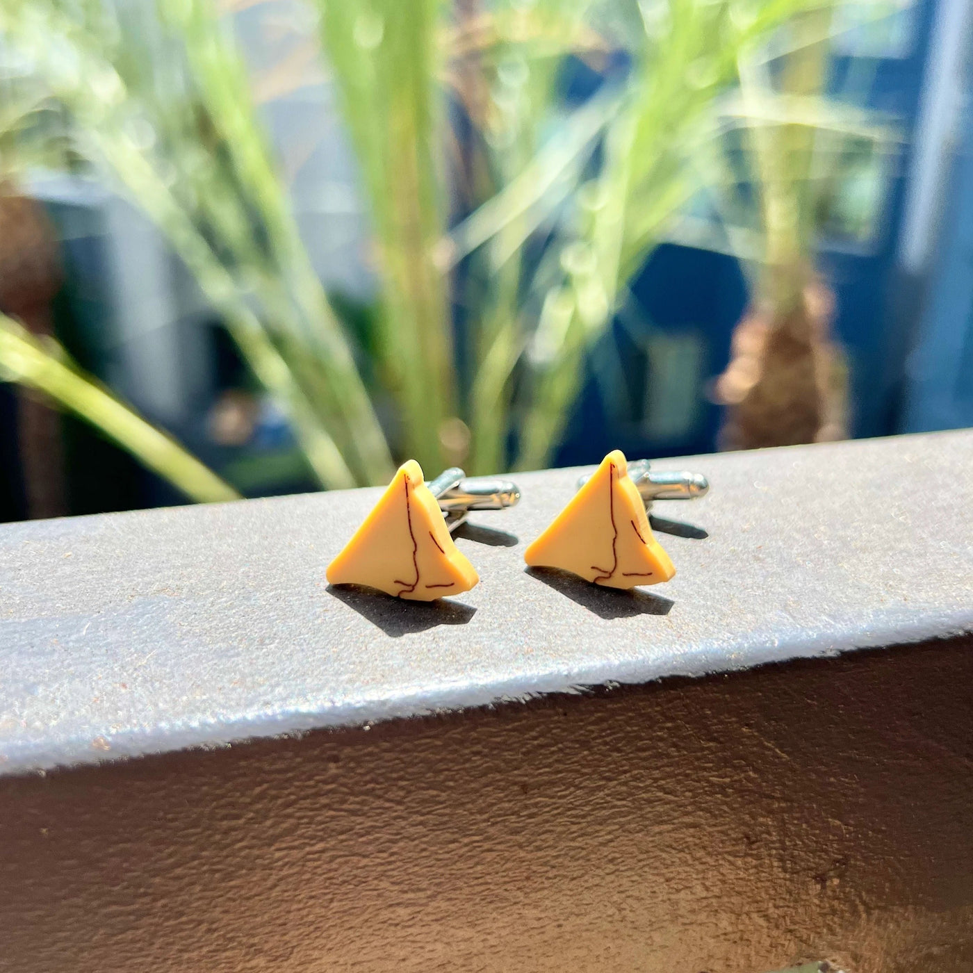 Samosa Cufflinks by Snows Design