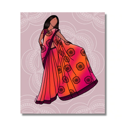 Saree with Sorry print By MyDecorify