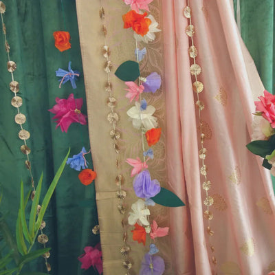 Rose Gold Gota Garland (x 3)