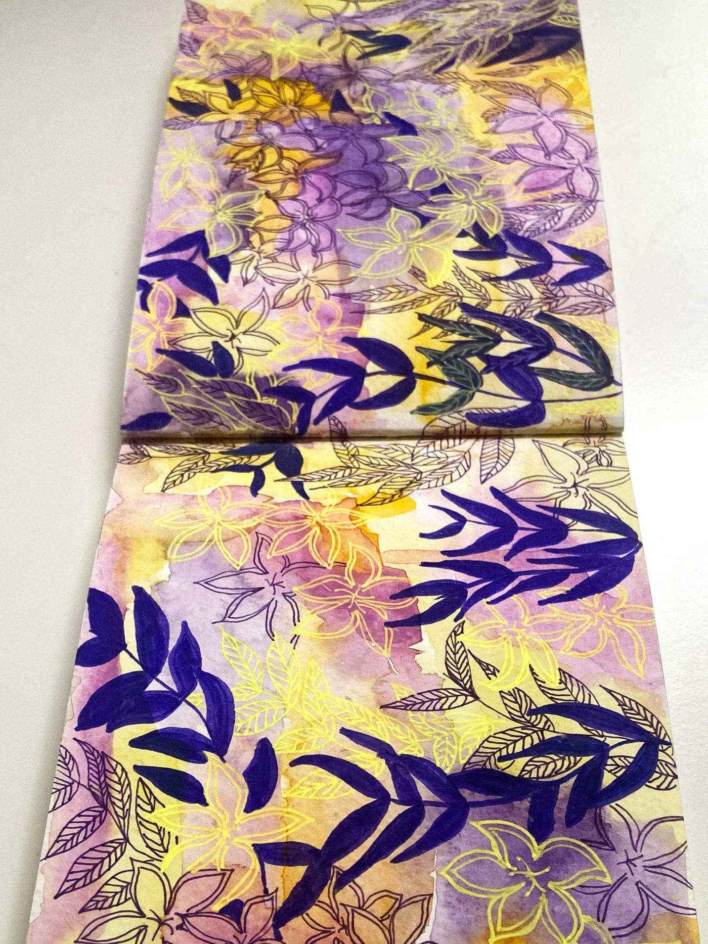 Sticky Notes -Set of 2 - Purple and Yellow