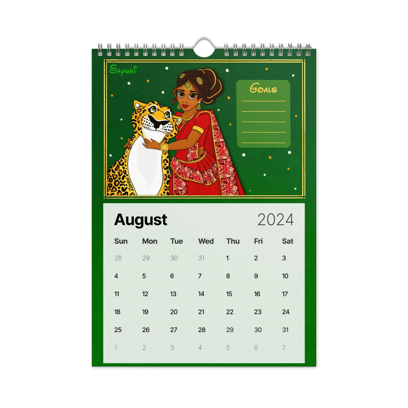 Desi Royalty - Wall calendar (2024)