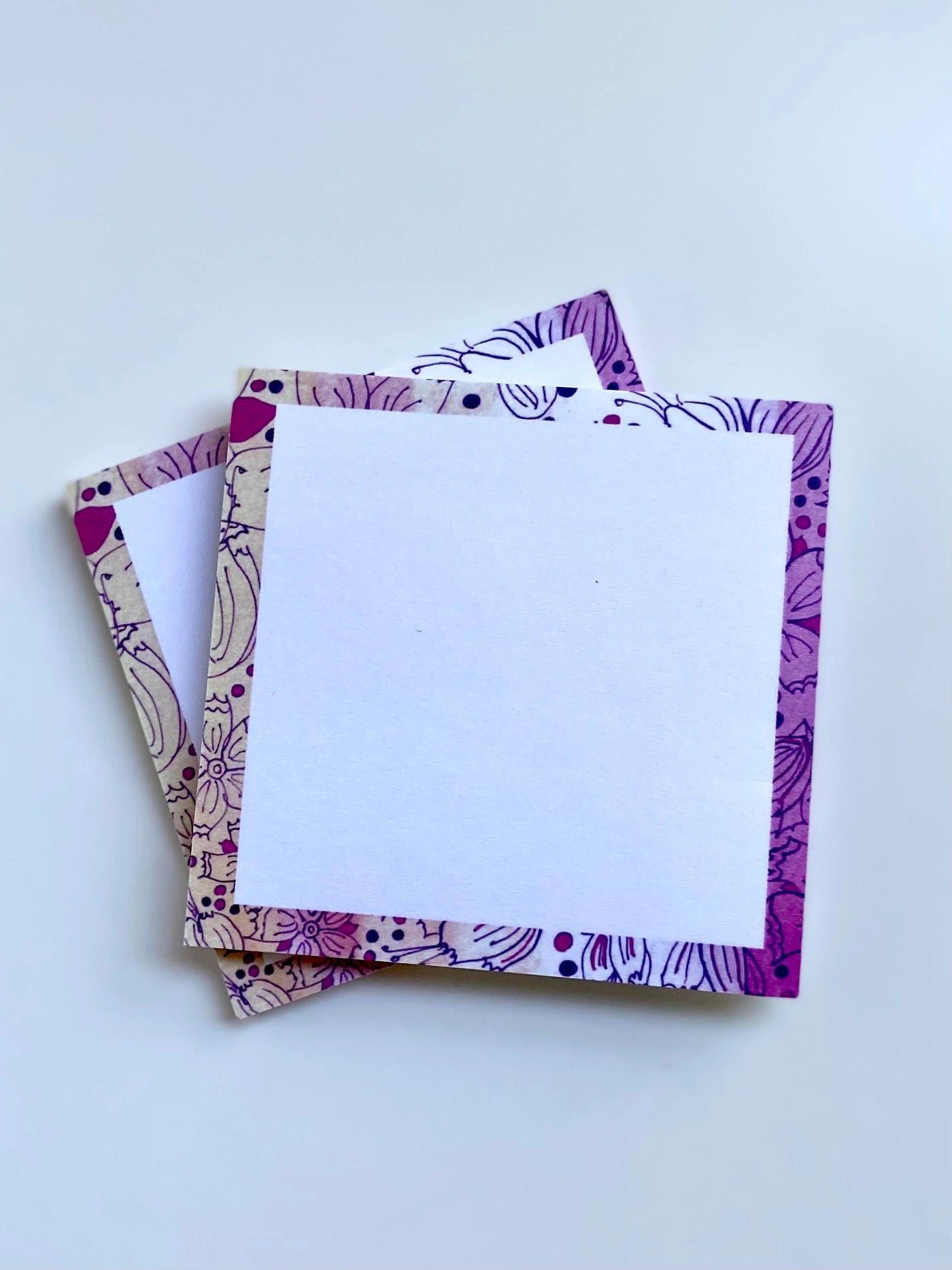 Sticky Notes -Set of 2 - Warm sunset +Flowers