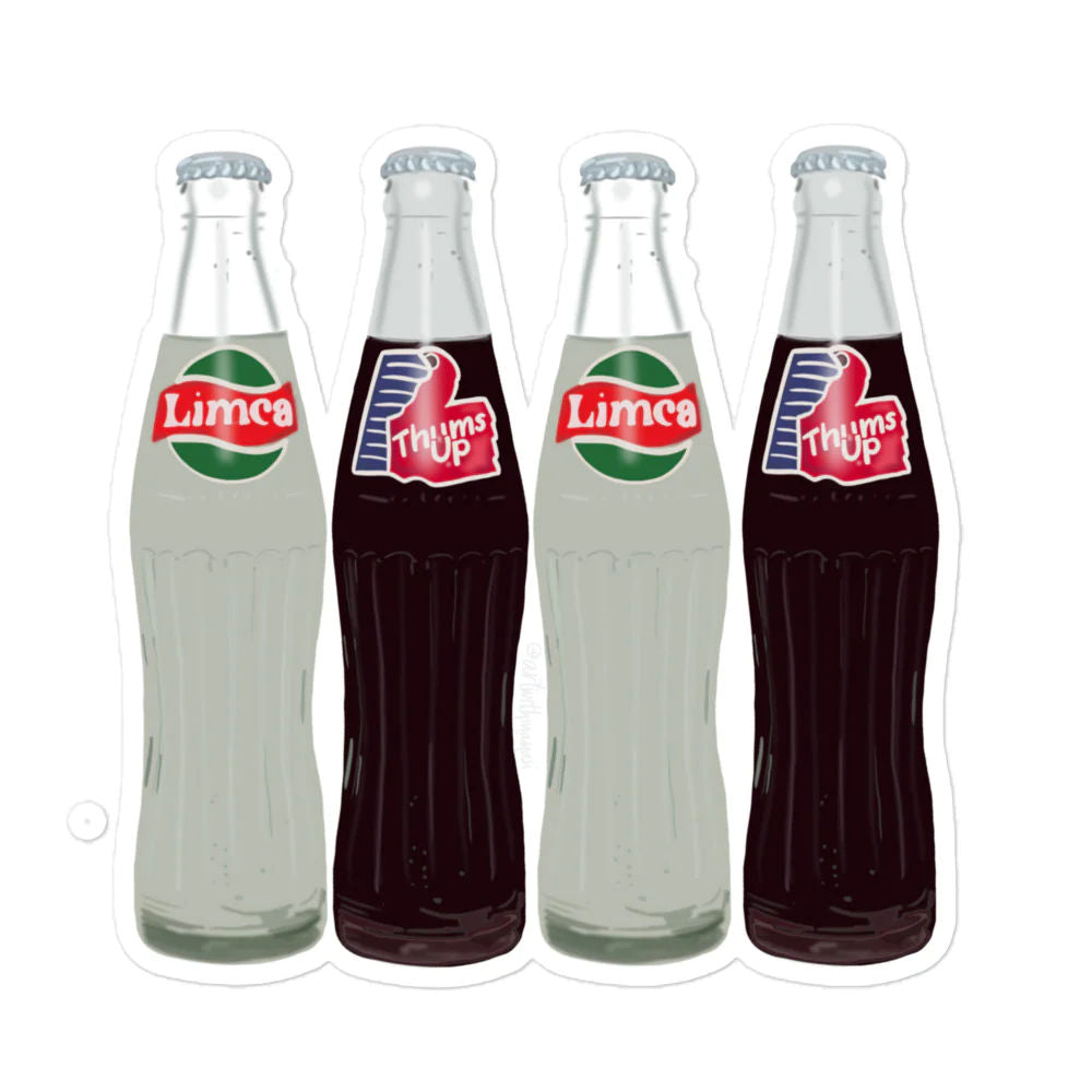 Sticker: Limca and Thums up