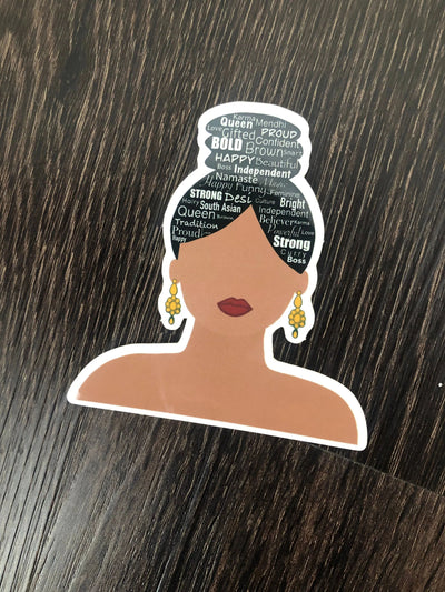 Desi Positive Hair Sticker