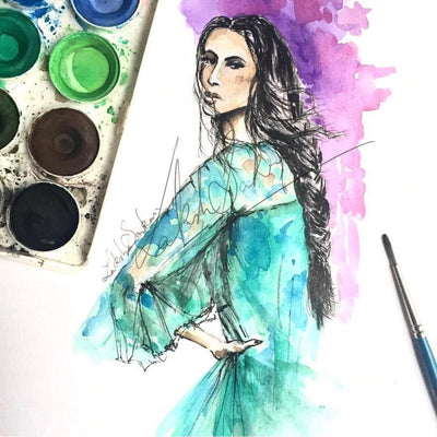 Sultry & Confident illustration by Laksh Sarkar Creations