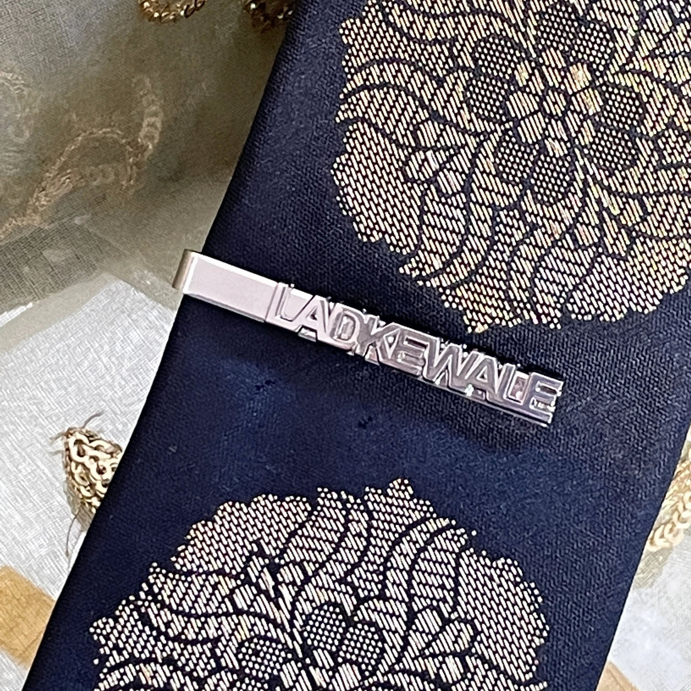 Ladkewale Tie Bar by Modern Desi