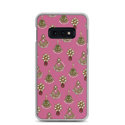 Desi Earrings Pink Phone Case: Samsung