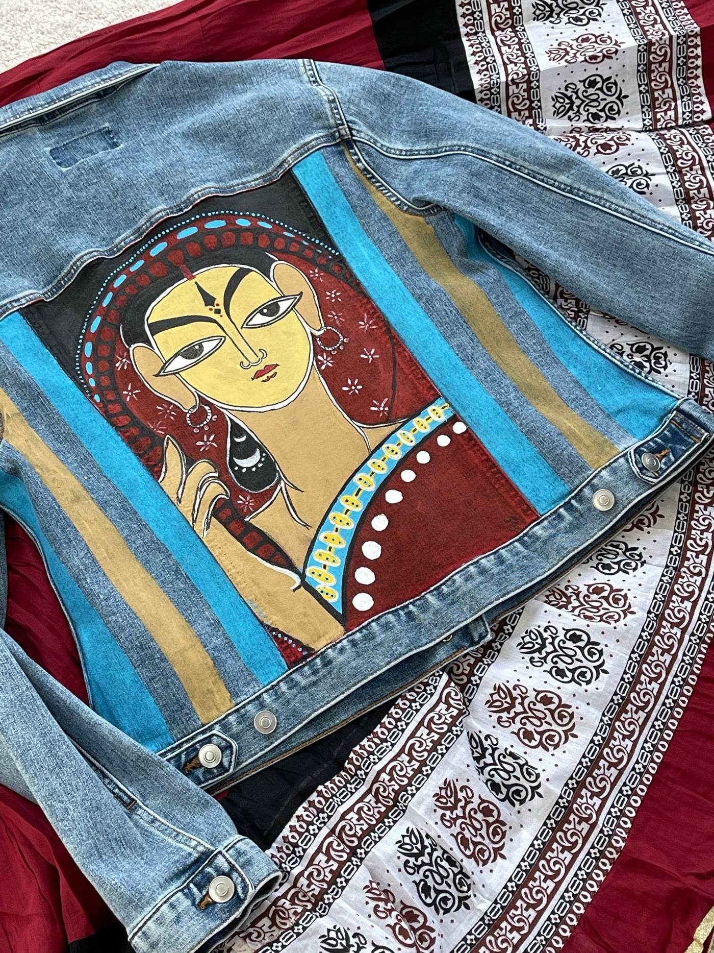Pujarini (Woman Jean Jacket)