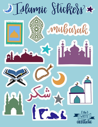 Islamic Sticker Sheets (Pack of 2)