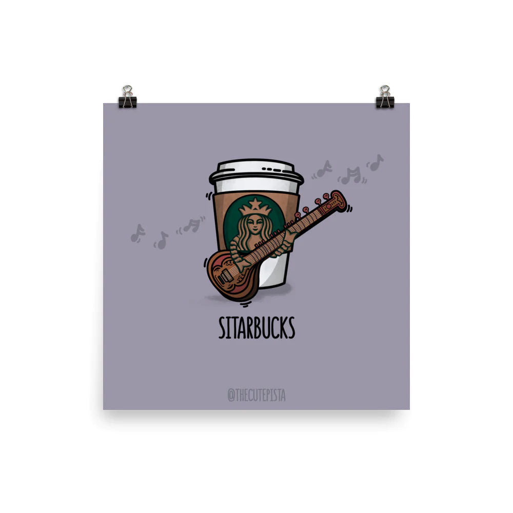 Sitarbucks - Art Print
