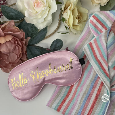 Hello Khoobusurat  Eyemask by Modern Desi 
