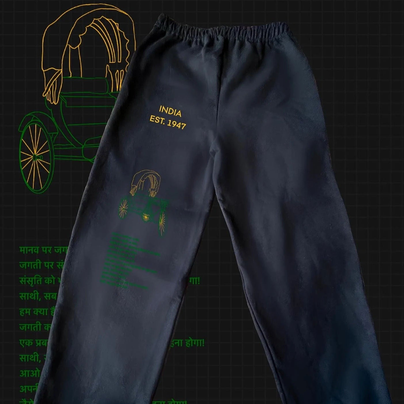 From Villages to Privileges India Sweatpants By Labyrinthave