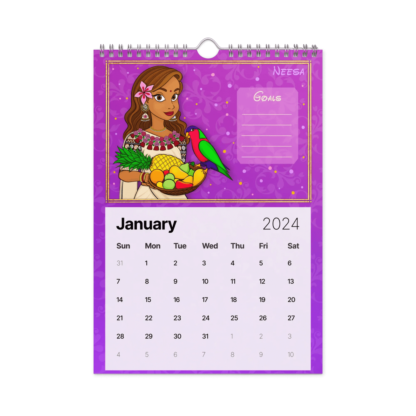 Desi Royalty - Wall calendar (2024)