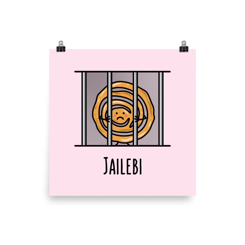 Jailebi Art Print by The Cute Pista